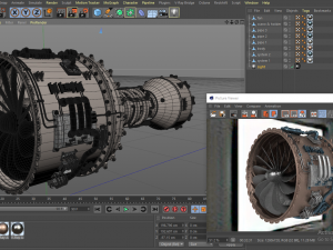 Jet engine Modello 3D