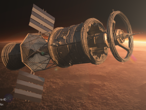 Sci-fi Space module 3D 模型