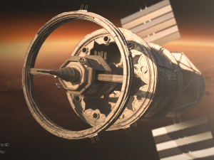 Sci-fi Space module 3D 模型