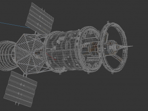 Sci-fi Space module 3D 模型