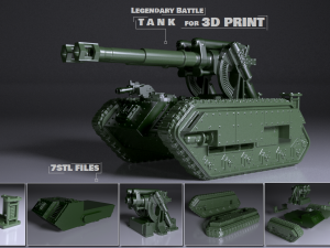 Small Tank for 3Dprint 3D Print Model