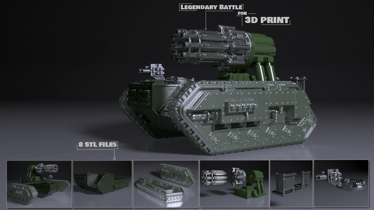 Small Tank for 3Dprint 3D Print Model .c4d .max .obj .3ds .fbx .stl .blend