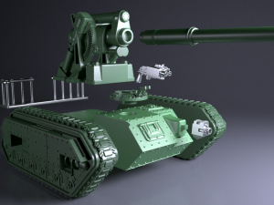 Small Tank for 3Dprint 3D Print Model