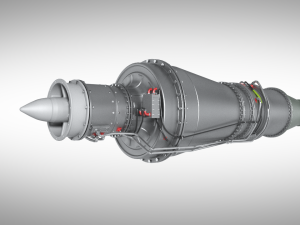 Drone jet engine 3D Model