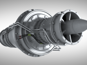 Drone jet engine 3D Model