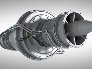 Drone jet engine 3D Model