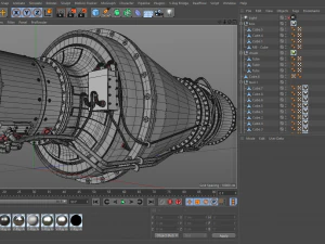 Drone jet engine 3D Model