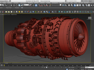 Jet engine 3D मॉडल