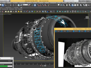 Jet engine 3D Model