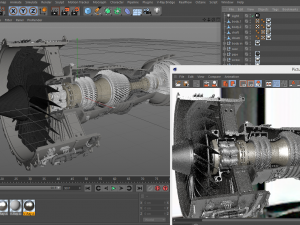 Jet Engine 3D Модель