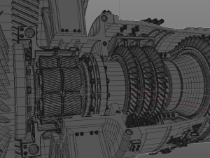 Jet Engine 3D Модель