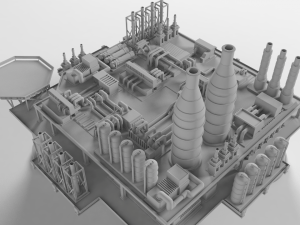 Oil platform for 3Dprint Model Cetak 3D