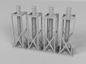 Oil platform for 3Dprint 3D Print Model