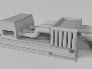 Oil platform for 3Dprint Model Cetak 3D