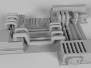 Oil platform for 3Dprint Model Cetak 3D