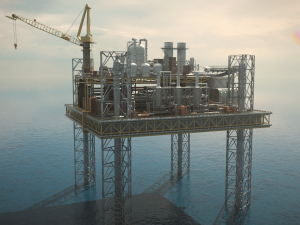 OilRig 3D Model