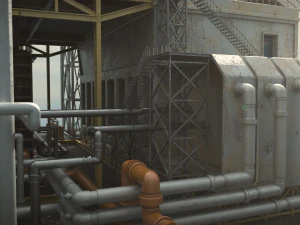 OilRig 3D Model