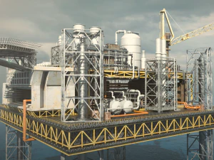 OilRig 3D Model