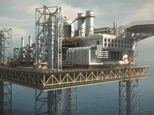 OilRig 3D Model