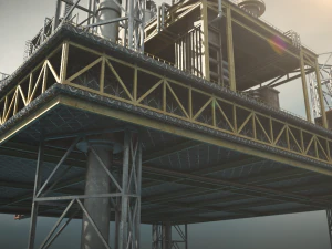 OilRig 3D Model