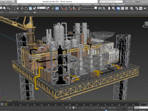 OilRig 3D Model