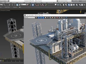 OilRig 3D मॉडल