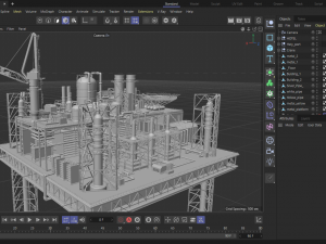 OilRig 3D मॉडल