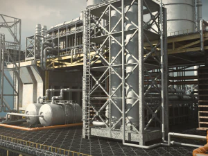 OilRig 3D Model