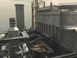 Oil-Rig 3D Модель
