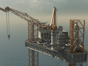 Oil-Rig 3D Модель