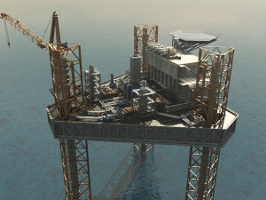 Oil-Rig 3D Модель