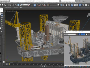 Oil-Rig 3D Model