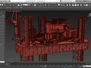 Oil-Rig 3D Model