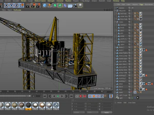 Oil-Rig 3D Model