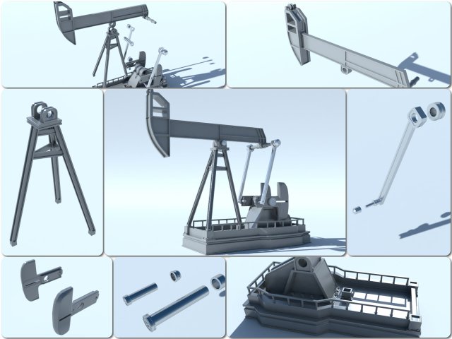 Oil pump for 3D print Model Cetak 3D .c4d .max .obj .3ds .fbx .stl .blend 