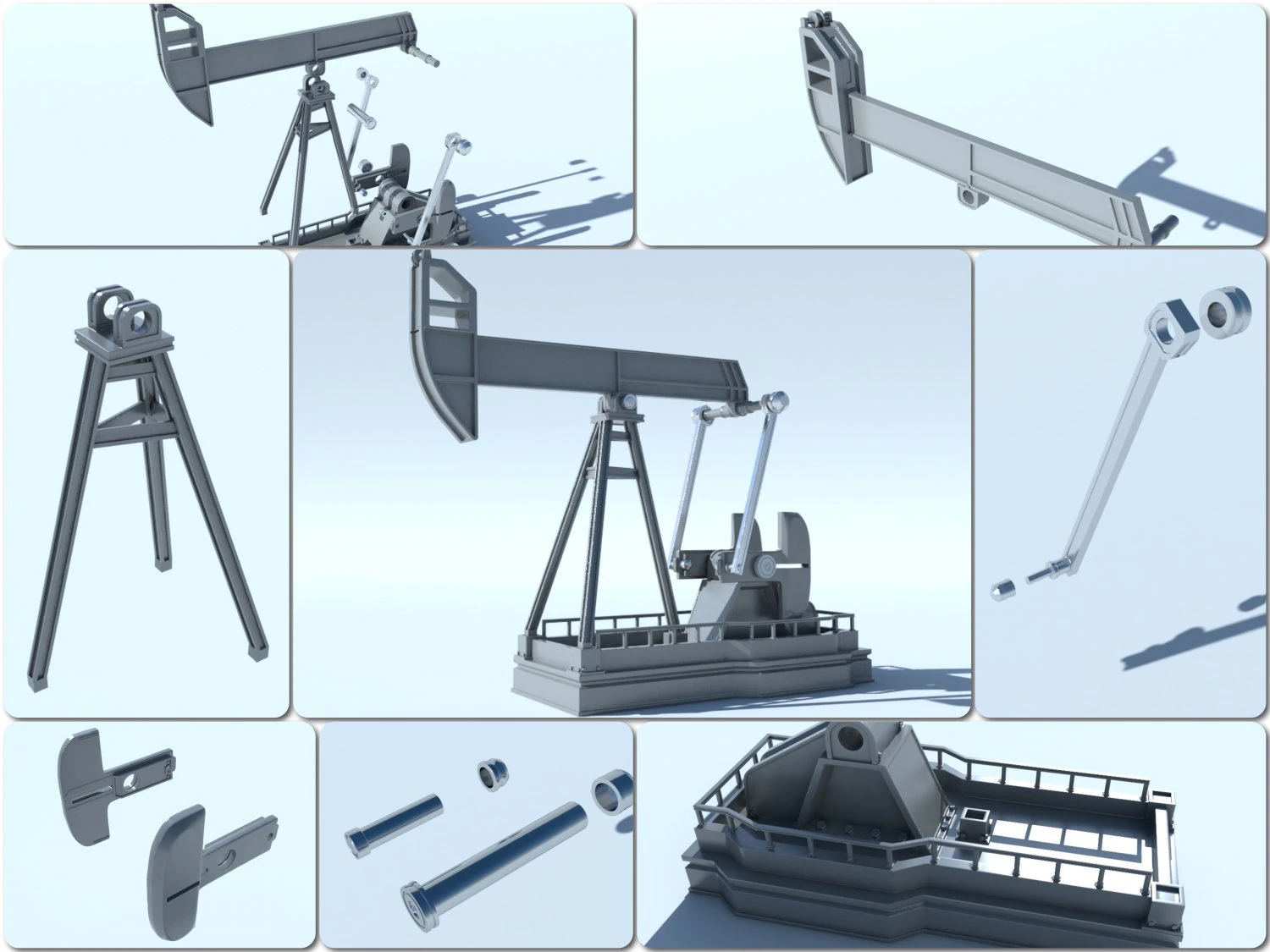 Oil pump for 3D print 3D Print Model .c4d .max .obj .3ds .fbx .stl .blend 