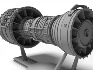Jet Engine for 3D print 3D Print Model
