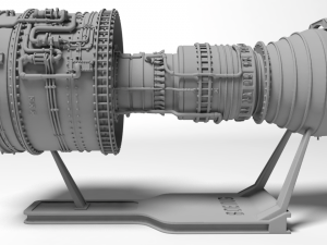 Jet Engine for 3D print 3D Принт Модель