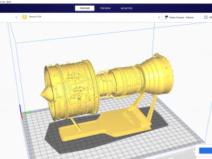 Jet Engine for 3D print 3D Print Model