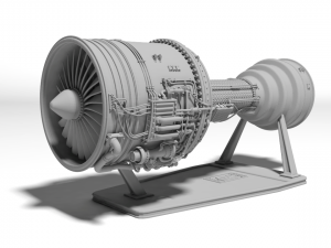 Jet Engine for 3D print 3D 프린트 모델