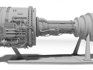 Jet Engine for 3D print 3D Print Model