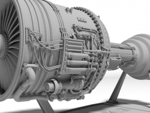 Jet Engine for 3D print 3D Print Model