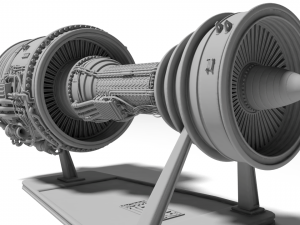 Jet Engine for 3D print 3D Print Model