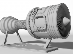 Jet Engine for 3D print 3D Print Model