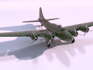 Boeing B-17 Flying Fortress for 3Dprint 3D-Druckmodell
