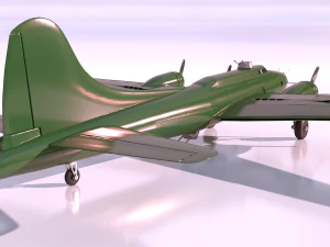 Boeing B-17 Flying Fortress for 3Dprint 3D Print Model