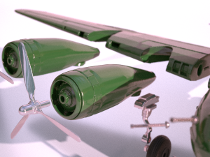 Boeing B-17 Flying Fortress for 3Dprint 3D-Druckmodell