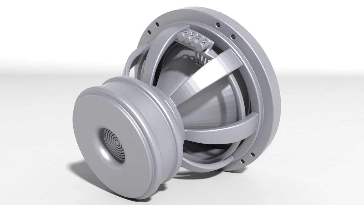 Subwoofer for 3Dprint 3D Print Model .c4d .max .obj .3ds .fbx .stl .blend 