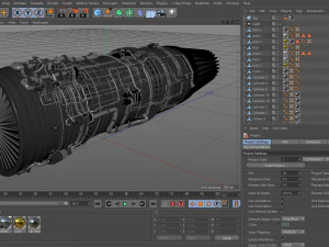 Moteur &agrave; r&eacute;action Modèle 3D