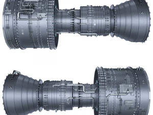 제트 엔진 3D 모델